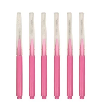 NAIL4U Szczoteczki do laminacji brwi - Jasny Róż - 10 sztuk