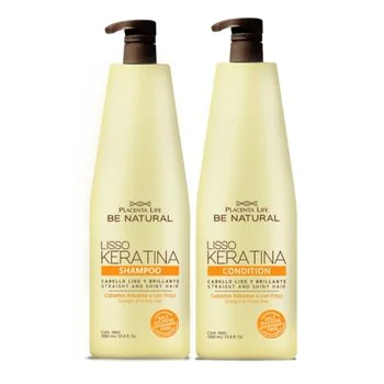 PLACENTA LIFE Zestaw Szampon + Odżywka do włosów LISSO KERATINA - 2x1000ml