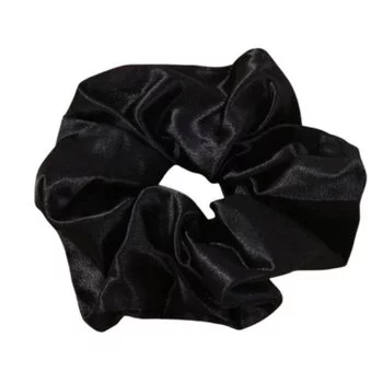 SISTER YOUNG Satynowa gumka do włosów LILU - BLACK/CZARNA