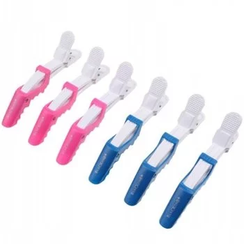 PONIK'S Klipsy fryzjerskie do włosów Krokodylki 6 sztuk - BKL040