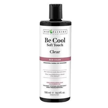 BIOELIXIRE Kwasowa farba do włosów Be Cool SOFT TOUCH - CLEAR - 500ml