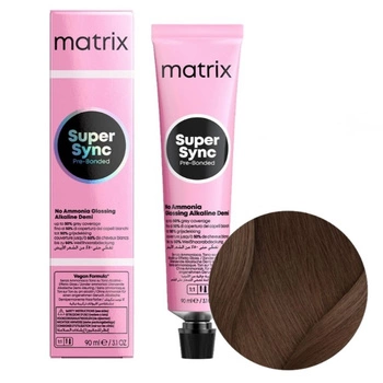 MATRIX Farba do włosów SUPER SYNC 6A - Ciemny Blond Popielaty - 90ml