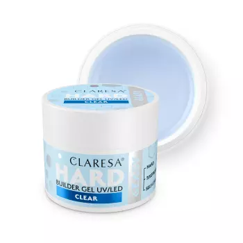 CLARESA Żel budujący do paznokci HARD&EASY - CLEAR - 45g - ŚREDNI