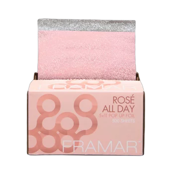FRAMAR Folia aluminiowa w PASKACH ROSE ALL DAY - 500szt.