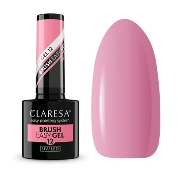 CLARESA Żel w butelce do paznokci BRUSH EASY GEL 12 - 5g