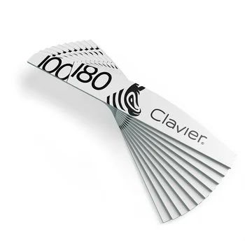 CLAVIER Pilniki do paznokci ZEBERKA 100/180 Zielone - 10 sztuk