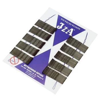 IZA Wsuwki do włosów dwie kulki BRĄZOWE POŁYSK 5cm - 100 sztuk - 315/100