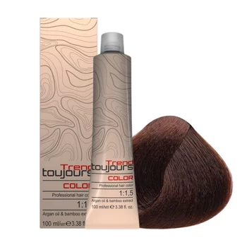 TREND TOUJOURS Farba do włosów - Light Golden Copper Brown/ Jasny Złocisto Miedziany Brąz - 5.34 - 100ml
