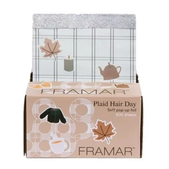 FRAMAR Folia aluminiowa w paskach PLAID HAIR DAY 5x11 - 500 sztuk