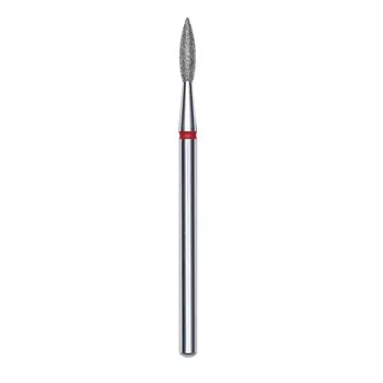 STALEKS Frez diamentowy PŁOMYK ostry czerwony EXPERT 2,1/8mm - FA11R021/8