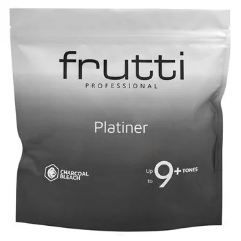 FRUTTI Rozjaśniacz bezpyłowy do włosów z węglem bambusowym PLATINER 9+ - 500g