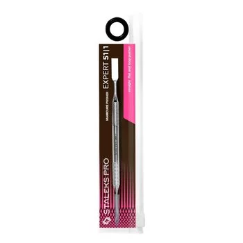 STALEKS Kopytko do manicure pusher płaski + pierścień  EXPERT 51 | 1 - PE-51/1