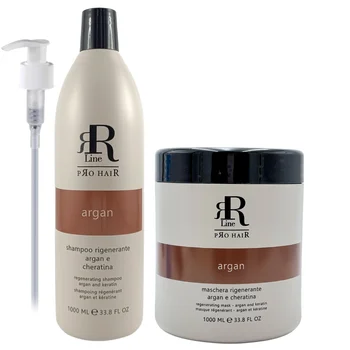 RR LINE Zestaw do regeneracji włosów ARGAN Szampon + Maska - 2x1000ml