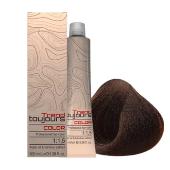 TREND TOUJOURS Farba do włosów - Light Golden Mahogany Brown/Jasny Złocisty Mahoniowy Brąz - 5.35 - 100ml