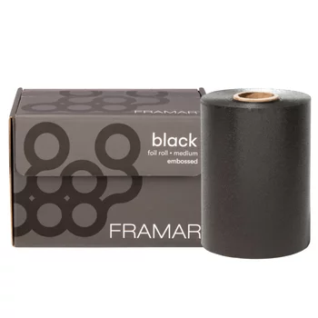 FRAMAR Folia fryzjerska aluminiowa Rolka BACK IN BLACK 101m