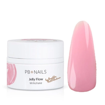 PB NAILS Żel budujący do paznokci Jelly Flow - Milkshake - 15g