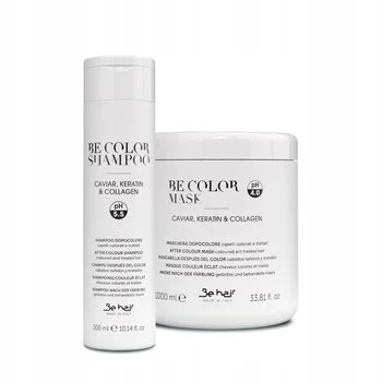 BE HAIR Zestaw do włosów farbowanych - 300ml + 1000ml