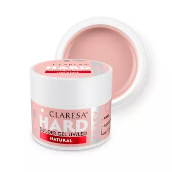 CLARESA Żel budujący do paznokci HARD&EASY - NATURAL - 45g - ŚREDNI