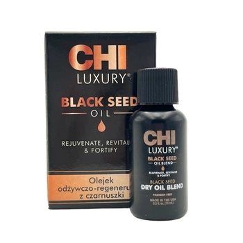 CHI LUXURY Olejek odżywczo-regenerujący z czarnuszki - 15ml