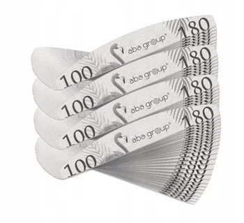 ABA GROUP Pilnik do paznokci ŁÓDKA 100/180 Standard - 100 sztuk (4 opakowania)