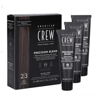 AMERICAN CREW Odsiwiacz dla mężczyzn do włosów i brody Dark - Ciemny - 2-3 - 3x40ml