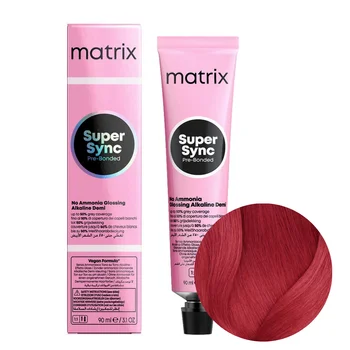 MATRIX Toner do włosów SUPER SYNC 6RV+ - Ciemny Blond Czerwono Fioletowy Plus - 90ml