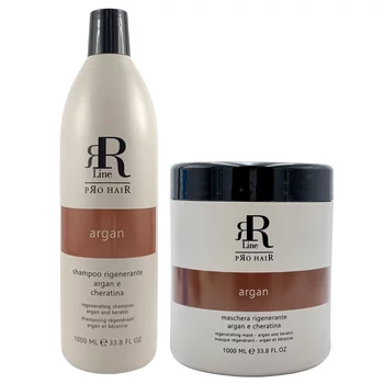 RR LINE Zestaw do włosów ARGAN - 2x1000ml