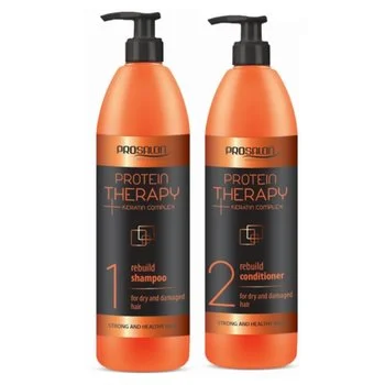 CHANTAL PROSALON Zestaw do włosów zniszczonych PROTEIN THERAPY - 2x1000g