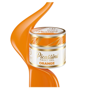 BOSKA NAILS Żel do zdobień paznokci Picassini Paint Gel ORANGE - 5ml