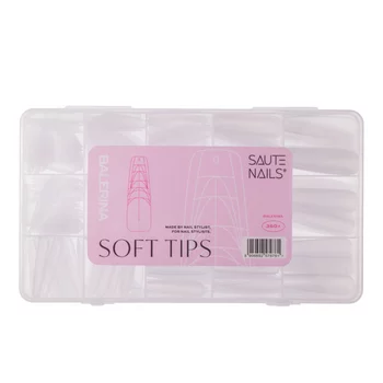 SAUTE NAILS Tipsy do paznokci Soft Tips BALERINA - 360 sztuk