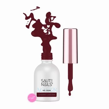SAUTE NAILS Lakier hybrydowy S328 CHERRY LAQUER - 8ml