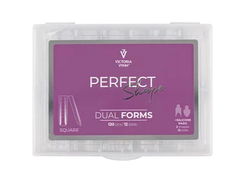 VICTORIA VYNN Dual formy do paznokci PERFECT SHAPE Square Kwadrat - 120 sztuk