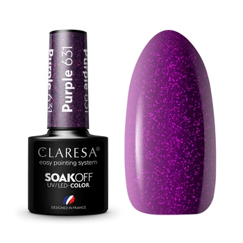 CLARESA Lakier hybrydowy PURPLE 631 - 5g