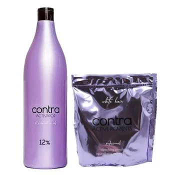 Zestaw CONTRA Rozjaśniacz do włosów 500g + Utleniacz Oxydant 12% - 1000ml