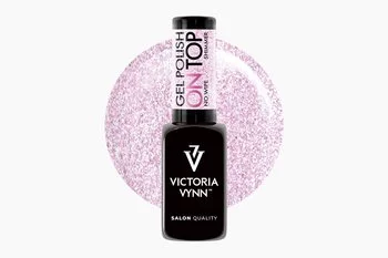 VICTORIA VYNN Top hybrydowy ON TOP Shimmer z różową drobinką - 8ml
