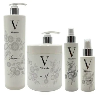 PROFIS Zestaw do włosów Szampon + Maska + Spray + Serum VITAMIN - 2x1000 + 200 + 100