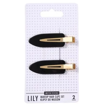 SISTER YOUNG Spinki do włosów LILY - BLACK - 2 sztuki