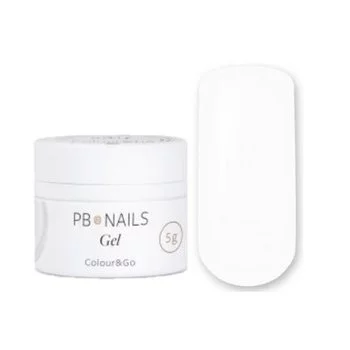 PB NAILS Żel do zdobień paznokci COLOUR&GO CG13 WHITE - 5g
