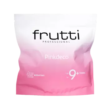 FRUTTI Różowy rozjaśniacz do włosów z keratyną 9 Tonów PINKDECO - 500g