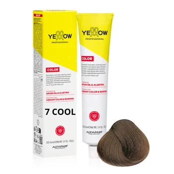 ALFAPARF YELLOW Farba do włosów 7 COOL - Chłodny średni naturalny blond - 100ml