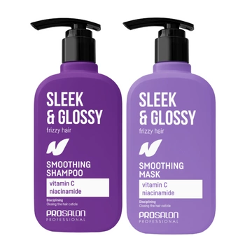 CHANTAL Zestaw Szampon Maska do włosów SLEEK & GLOSSY - 2x375ml