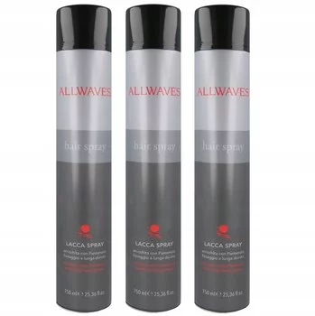 ALLWAVES Zestaw Lakier do włosów - 3x750ml