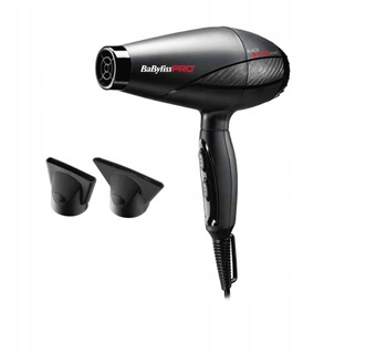 BABYLISS PRO Suszarka do włosów BLACK STAR IONIC - 2200W - BAB6250IE