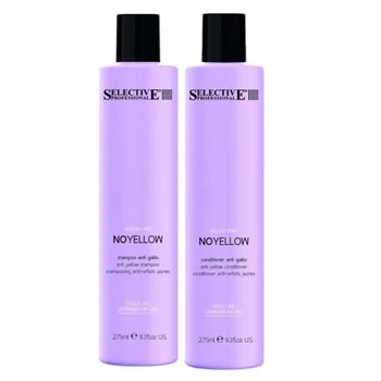 SELECTIVE Zestaw Szampon + Odżywka do włosów blond NO YELLOW - 2x275ml