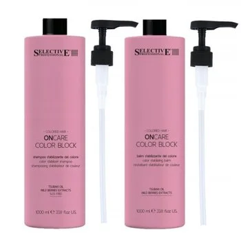SELECTIVE Zestaw Szampon + Odżywka do włosów farbowanych  COLOR BLOCK 2x1000ml
