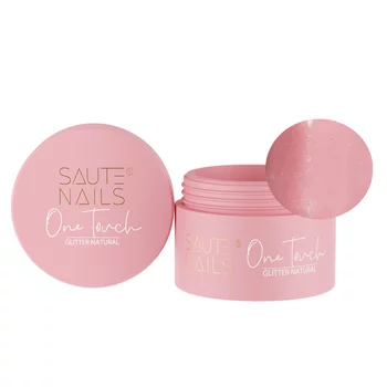 SAUTE NAILS Żel budujący do paznokci ONE TOUCH - GLITTER NATURAL - 30g