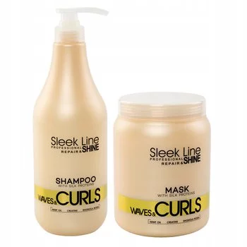 STAPIZ Zestaw do włosów kręconych WAVES&CURLS 2x1000ml