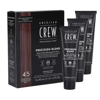 AMERICAN CREW Odsiwiacz dla mężczyzn do włosów i brody - Medium Natural - Średni Naturalny - 4-5 - 3x40ml