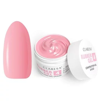 CLARESA Żel budujący do paznokci RUBBER GEL 4 - 45g - ŚREDNI