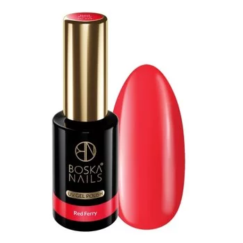 BOSKA NAILS Lakier hybrydowy Red Ferry 553 - 10ml